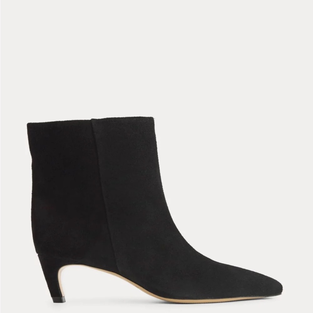Everlane black suede ankle boots